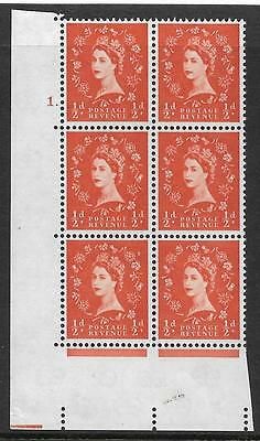 ½d Wilding Multi Crown on White Cyl 1 Dot perf A(E I) UNMOUNTED MINT MNH