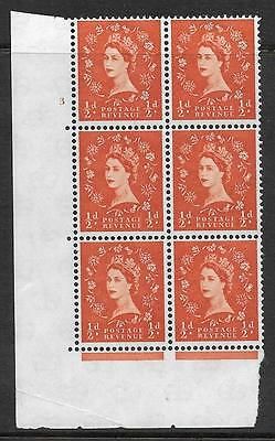 ½d Wilding Multi Crown on White Cyl 3 No Dot perf A(E/I) UNMOUNTED MINT/MNH