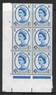 4d Wilding Multi Crown on Cream Cyl 8 Dot perf A(E/I) UNMOUNTED MINT/MNH