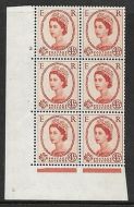 4½d Wilding Multi Crown on Cream Cyl 2 No Dot perf A(E/I) UNMOUNTED MINT