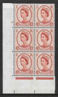 4½d Wilding Blue Phosphor on White cyl 8 No Dot perf type A(E I) UNMOUNTED MINT