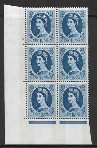 1 6 Wilding Violet Phosphor 9.5mm cyl 1 No Dot perf type A(E I) UNMOUNTED MINT