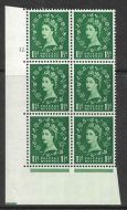 1½d Wilding Tudor Wmk Cylinder 12 Dot perf type A(E I) UNMOUNTED MINT