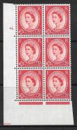 2½d Wilding Edward Crown cyl 46 Dot perf type A(E I) UNMOUNTED MINT