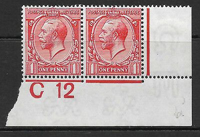 N16(1) 1d Bright Scarlet Royal Cypher Control C 12 imperf MOUNTED MINT