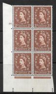 2d Wilding Multi Crown on Cream Cyl 24 No Dot perf A(E I) UNMOUNTED MINT
