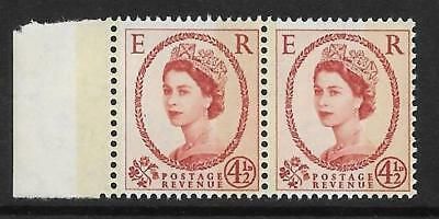 S98ab 4½d Wilding Typo 6mm band at left UNMOUNTED MINT