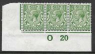 N14(6) ½d Bright Green Control O 20 MOUNTED MINT