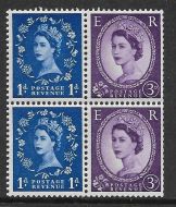 S24e  S80c Wilding Violet Phos both 1x 9.5mm wmk sideways UNMOUNTED MINT