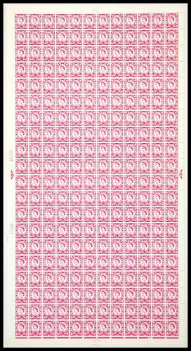 XS19 6d Scotland Regional Sheet 2x8mm Violet - Full sheet UNMOUNTED MINT/MNH