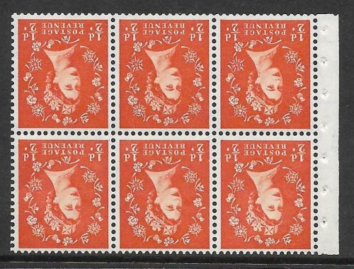 SB4a ½d x 6 Wilding booklet pane perf type Ie Bottom UNMOUNTED MNT MNH