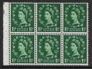 SB72 Wilding booklet pane Blue Phosphor perf type I UNMOUNTED MNT