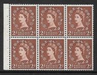 SB78 Wilding booklet pane Edward perf type Ie Bottom UNMOUNTED MNT