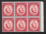 SB80a Wilding booklet pane Tudor Crown perf type Ie Bottom UNMOUNTED MNT