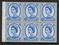 SB105 Wilding booklet pane Crowns - perf type Ie Bottom UNMOUNTED MNT MNH