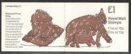 FH12 1988 London Zoo Series #3 - Folded Booklet - Cyl B5/B41
