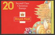 LX7 1994 Christmas Barcode Booklet 20 x 2nd class (19p) - complete