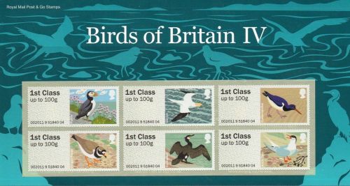 2011 Birds of Britain IV (4) Royal Mail post  Go PG UNMOUNTED MINT