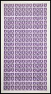 XS6 3d Scotland Regional 1CB Violet Crowns - Full sheet UNMOUNTED MINT