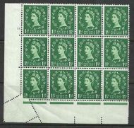 Sg 542 1½d Wilding Edward Crown variety - Superb misperf UNMOUNTED MINT