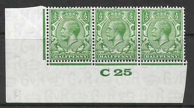 ½d Green Block Cypher Control C25 imperf MOUNTED MINT
