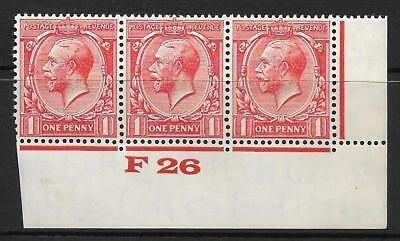 1d Scarlet Block Cypher Control F26 imperf MOUNTED MINT