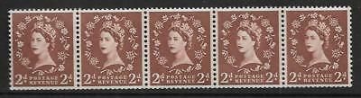 S38t 2d Wilding Edward Crown with variety - Retouched left 2 UNMOUNTED MINT