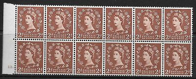S38h 2d Wilding Edward Crown with variety - Tadpole  Shamrock UNMOUNTED MINT