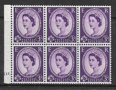 SB92 Wilding booklet pane M C Cream perf Ie cylinder K17 Dot UNMOUNTED MNT