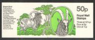 FB23a Feb 1982 Bagot Goat (1st Farm Animals) 50p Folded Booklet - good perfs