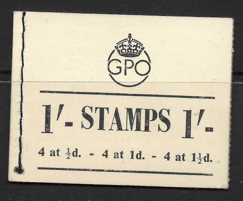 BD8 1 - GPO GVI booklet - Good perfs UNMOUNTED MINT