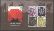 GB 2007 MS2796 Lest We Forget miniature sheet UNMOUNTED MINT