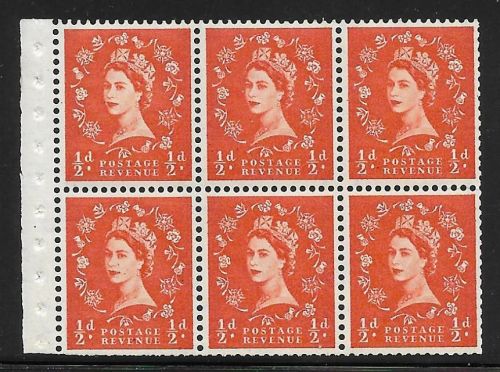 SB14 Graphite Wilding booklet pane perf type I UNMOUNTED MNT