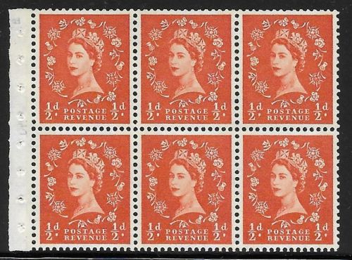 SB15 Wilding booklet pane 2B Green Phos perf type I UNMOUNTED MNT