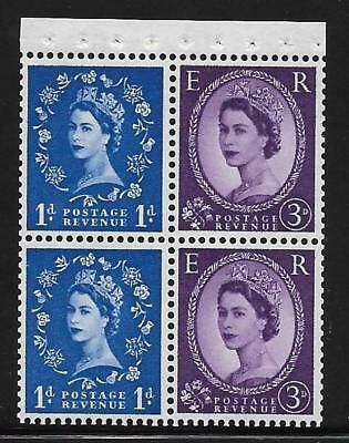 SB35 Crowns Left Wilding booklet pane perf type I UNMOUNTED MNT