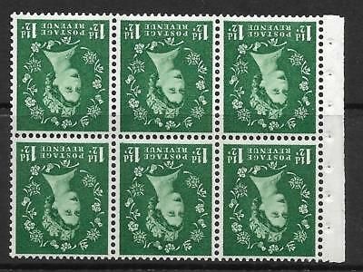 SB62a Wilding booklet pane Edward perf Ie Bottom UNMOUNTED MNT