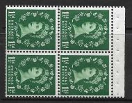 SB69a Wilding booklet pane Crowns White perf type AP UNMOUNTED MNT MNH