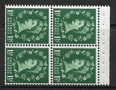 SB69a Wilding booklet pane Crowns White perf type AP UNMOUNTED MNT MNH