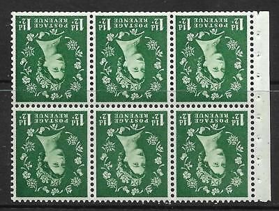 SB70a Wilding booklet pane Graphite perf type Ie Top UNMOUNTED MNT