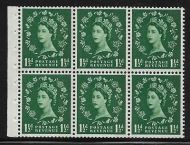 SB72 Wilding pane Blue Phos perf type I UNMOUNTED MNT MNH