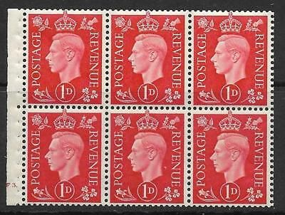 QB10A perf type B4B(E) cylinder F3 Dot -1d Red Booklet pane UNMOUNTED MINT MNH