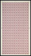 XS17 6d Scotland Regional Sheet Crowns White - 4 no dot Full sheet U/M