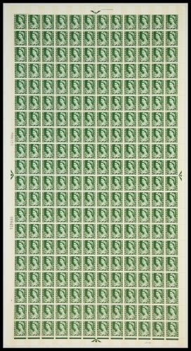 XW13 9d Wales Regional Sheet 9.5mm Violet - Full sheet UNMOUNTED MINT MNH