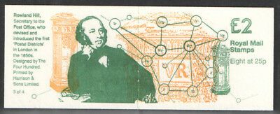 GB FW6 Postal Districts - Sir Rowland Hill Booklet Complete - no Cylinder