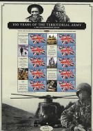 100 Years of The Territorial Army Smiler sheet UNMOUNTED MINT MNH