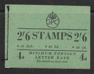 BD19(10) 2 6 GPO GVI booklet - Feb 1952 - Complete UNMOUNTED MINT