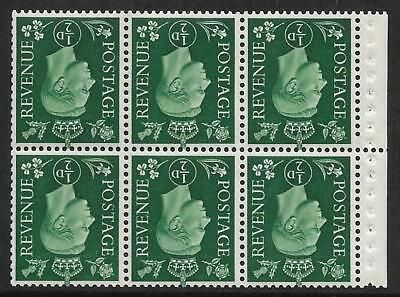 QB1a ½d Green Inverted Booklet pane perf type P UNMOUNTED MINT MNH