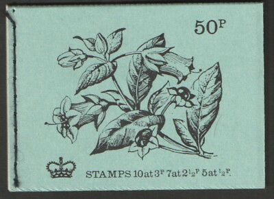 DT8 1972 Nov 72 British Flowers #8 50p Stitched Booklet - complete