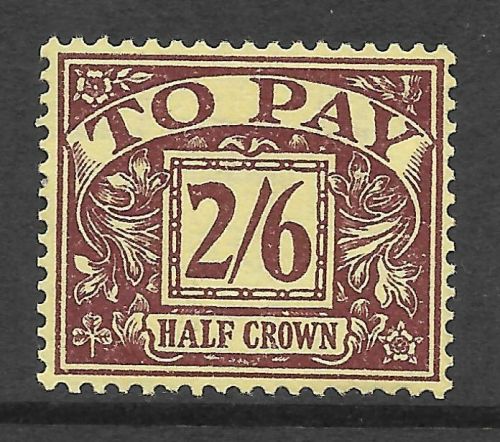 D45 2 6 Tudor Crown Wmk Postage due UNMOUNTED MINT MNH