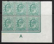 ½d Blue-Green Control A perf type H1 plate 11 UNMOUNTED MINT